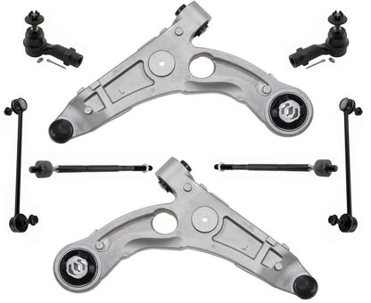 Front Lower Control Arms Tie Rods Links For Chrysler 200 W 17 Inch Wheels 15-17