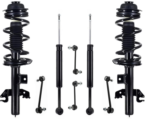 Front Struts Rear Shocks & Links For Jeep Cherokee Front Wheel Drive 2014-2018