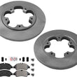 REAR Brake 5 Lug Disc Rotors Severe Duty Pads for Ford Transit 150 2015-2020