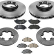 Front Rear Brake Disc Rotors Ceramic Pads for Ford Transit 150 250 350 2015-2021