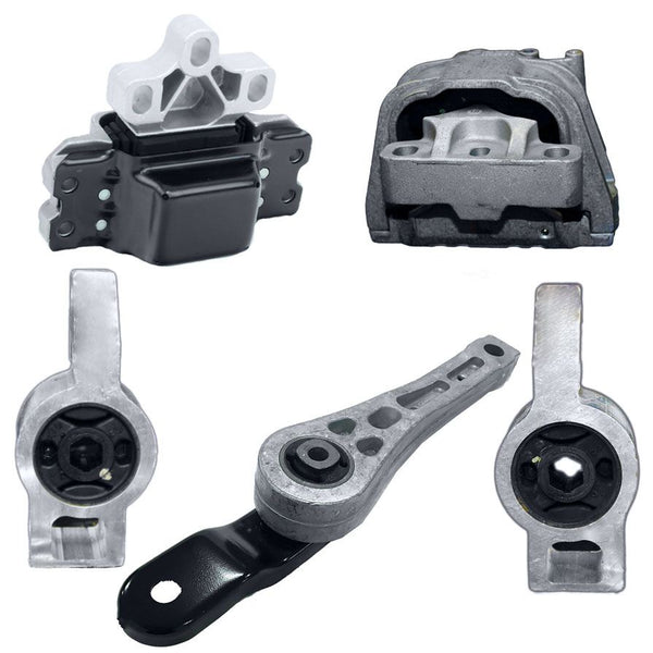 Engine & Transmission Motor Mounts 5pc Kit For Audi A3 Quattro 3.2L 2006-2009