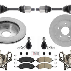 Front Axles and Wheel Hub Bearings 4 Wheel Drive for Ram 1500 2012-2018