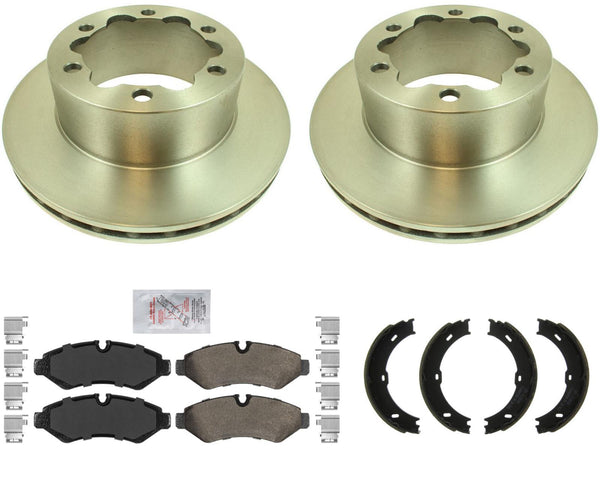 Rear Brake Rotors Metallic Pads Shoes for 2019-2020 Sprinter 2500 Single Rear Wl