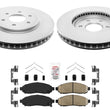 Front Coated Rotors & AmeriBRAKES Pads For Nissan Frontier 2016-2021