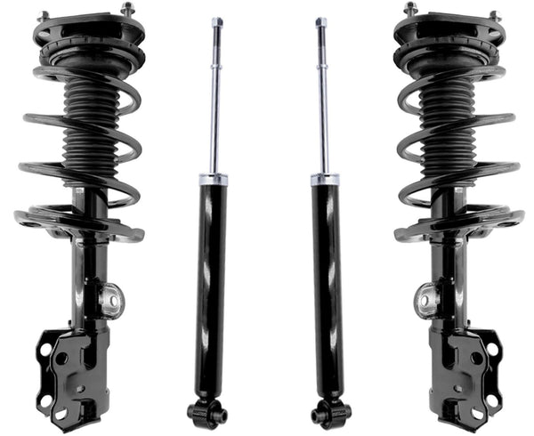 Front Complete Struts W/ Coil Spring & Rear Shocks For Lexus CT200H 2014-2017