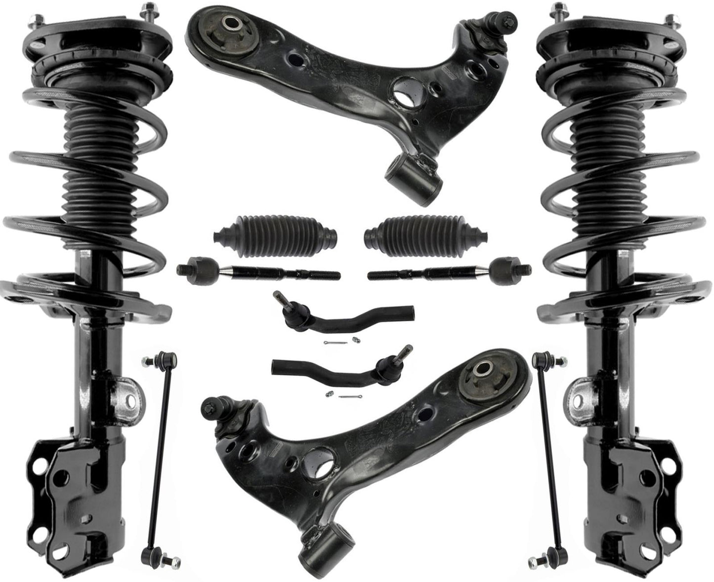 Front Complete Struts W/ Coil Spring Assembly For Lexus CT200H 2014-2017