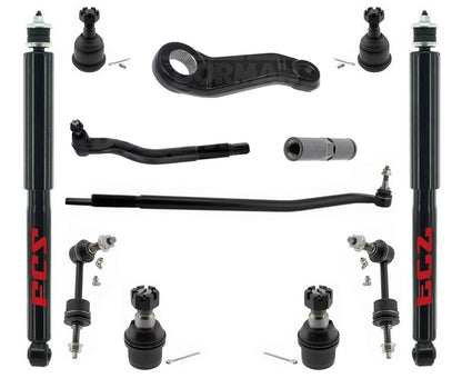 Front Shocks Tie Rods Ball Joints & Links For RAM 2500 2014-2022 / 3500 14-2022