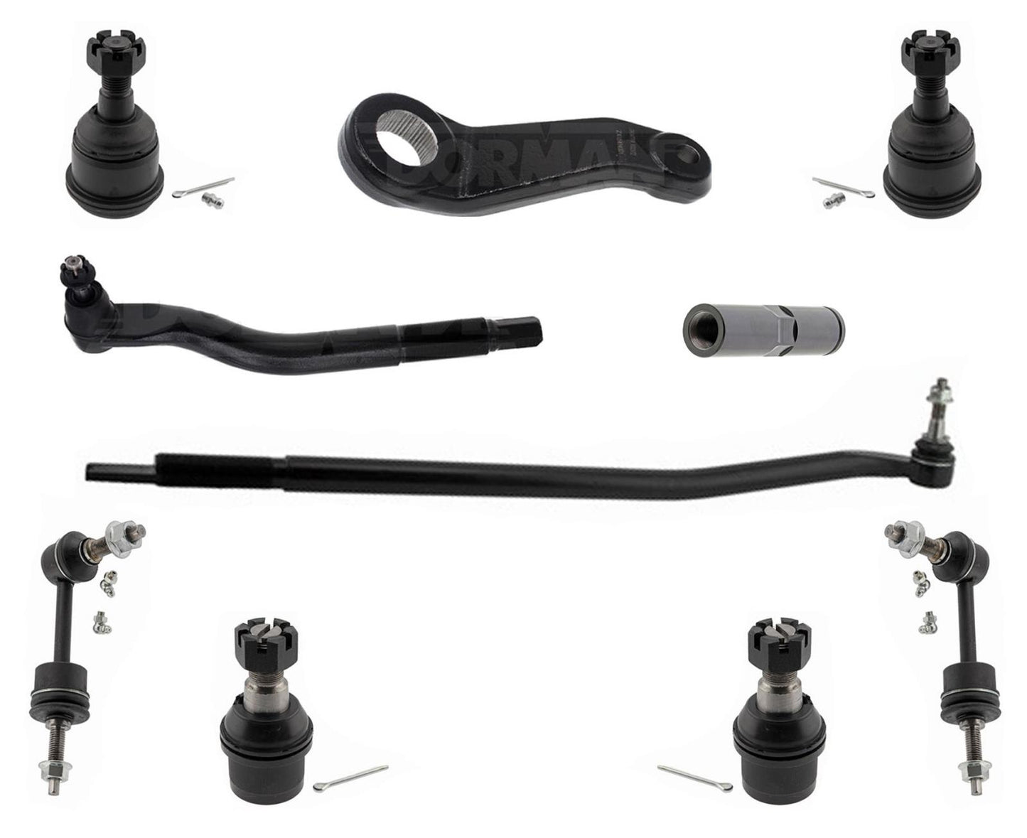 Outer Tie Rods Pitman Arm Ball Joints & Drag Links For RAM 2500 3500 14-22 4x4