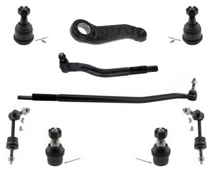 Drag Link Outer Tie Rods Pitman Arm Ball Joints Links For RAM 3500 4x4 2014-2022