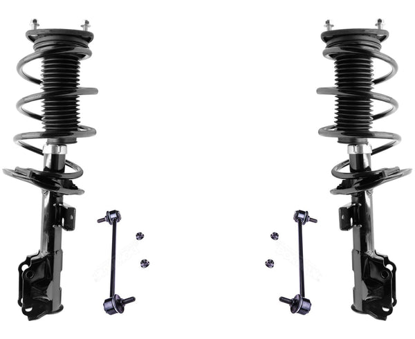 Front Complete Struts Assembly & Sway Bar Links For Mazda 3 2014-2018