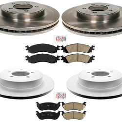 Front & Rear Rotors & Ceramic Pads 6Pc Kit For 2006-10 Ford Explorer Mountaineer
