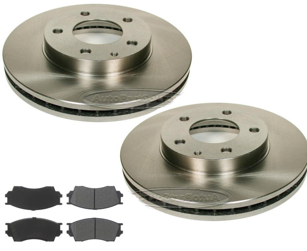 Para rotores de disco de freno delantero Millenia 1995-2000 y pastillas de freno Ceramib