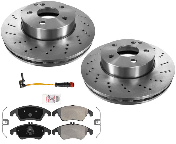 Front High Performance Carbon For Mercedes Benz C250 W/ Sport Package 2012-2015