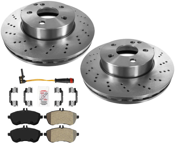 Carbono Delantero De Alto Rendimiento Para Mercedes Benz C300 4Matic 08-12 SIN Sprt Pckg