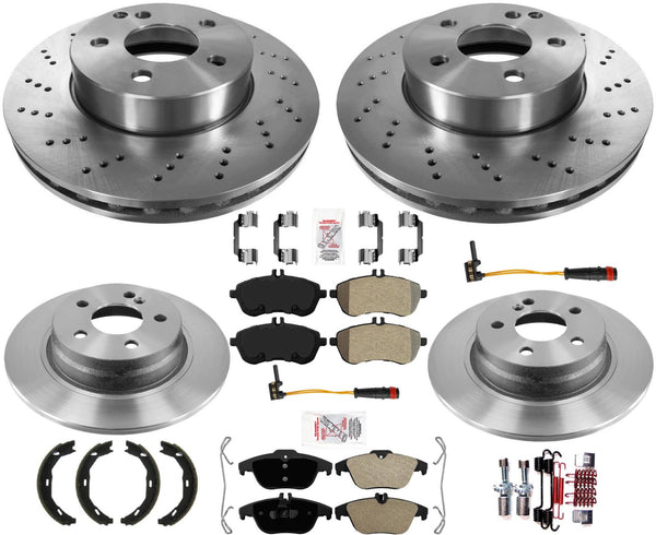 F&amp;R Carbono de alto rendimiento para Mercedes Benz C300 4Matic 08-12 SIN paquete deportivo