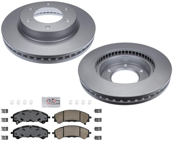 Front Fleet Duty High Carbon Disc Brake Rotors Pads For 2019-2022 Ford Ranger