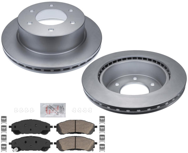 Rear Fleet Duty High Carbon Disc Brake Rotors Pads For Ford Ranger 2019-2024