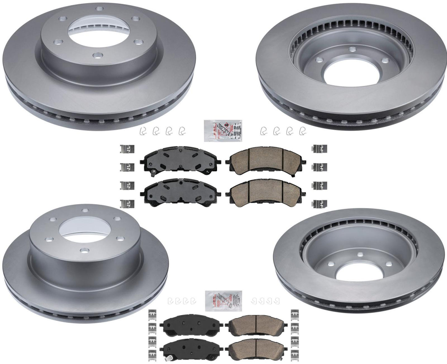 Pastillas de rotores de freno de disco con alto contenido de carbono F&amp;R Fleet Duty para Ford Ranger 2019-2022