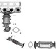 Convertidor catalítico aprobado por carbohidratos de Nueva York y California para Santa Fe 2.4 2010-12