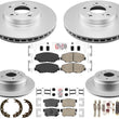 Performance Brake Disc Rotors Cer Pads Parking Shoes For Honda Element 2003-11