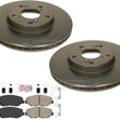 Front Performance Carbon Brake Disc Rotors Brake Pads For Honda Element 2003-11