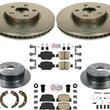 Frt & Rr Performance Carbon Brake Disc Rotors Brake Pads For 2005-2010 Scion Tc