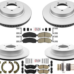 Performance Brake Disc Rotors Ceramic Pads Parking Shoes For Explorer 2002-05