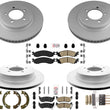 Performance Brake Rotors Ceramic Pads Parking Shoes For Ford Explorer 2006-2010