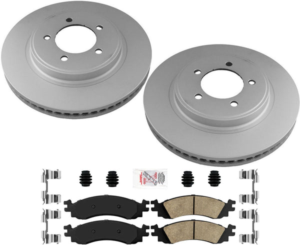 Performance Brake Disc Rotors Ceramic Pads Hardware For Ford Explorer 2006-2010