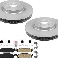 Front GEO Coated 325MM Brake Rotors Brake Pads Hardware For Ford Explorer 11-19