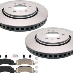 Front Performance Brake Rotors Ceramic Pads Hardware For Ford Expedition 10-17