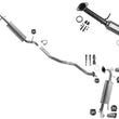 Converter Extension Pipe Dual Rear Muffler Exhaust System For Acura RDX 2007-12