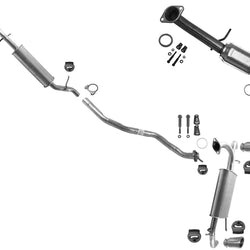 Converter Extension Pipe Dual Rear Muffler Exhaust System For Acura RDX 2007-12