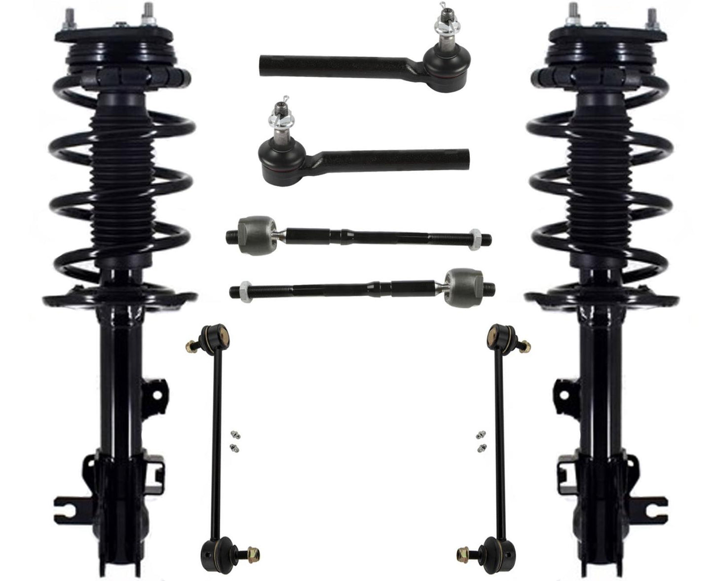 Front Complete Struts Links Inner & Outer For Mazda CX-9 2016-2022