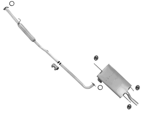 92-93 Camry Wagon Federal Emissions 2.2L Muffler Exhaust System Pipe OE Style