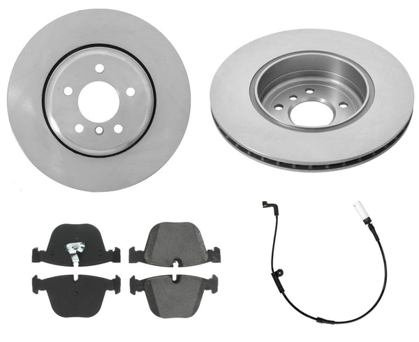 Rotores de disco de freno trasero y pastillas de freno de cerámica para BMW 535i 545i 550i 645Ci 650i