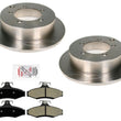For Mitsubishi Diamante 1997-2004 Rear Brake Rotors & Metallic Brake Pads
