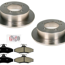 For Mitsubishi Diamante 1997-2004 Rear Brake Rotors & Metallic Brake Pads