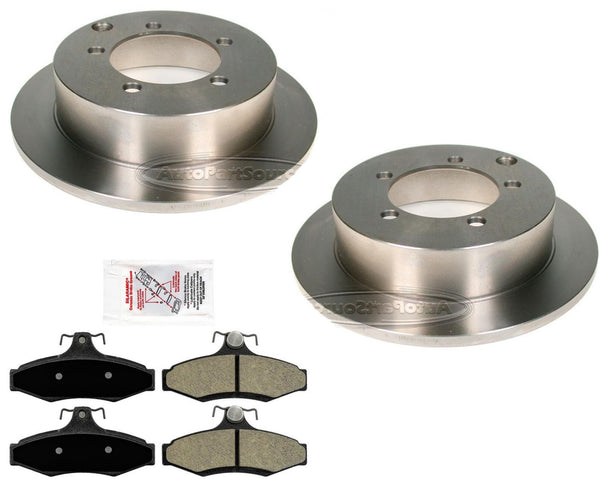 For Mitsubishi Diamante 1997-2004 Rear Brake Rotors & Metallic Brake Pads