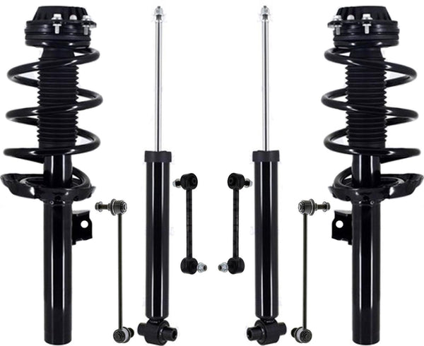 Front Struts Rear Shocks & Links For Buick Envision W/ Rear Time Damping 16-20
