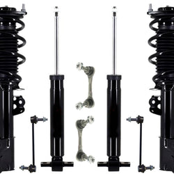 Front Struts Rear Shocks & Links For Mustang 5.0L 15-20 W/O Electronic Suspen.