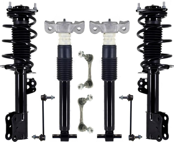 Front Struts Complete Shocks & Links For Mustang 5.0L 15-20 W/O Elctrnic Suspen