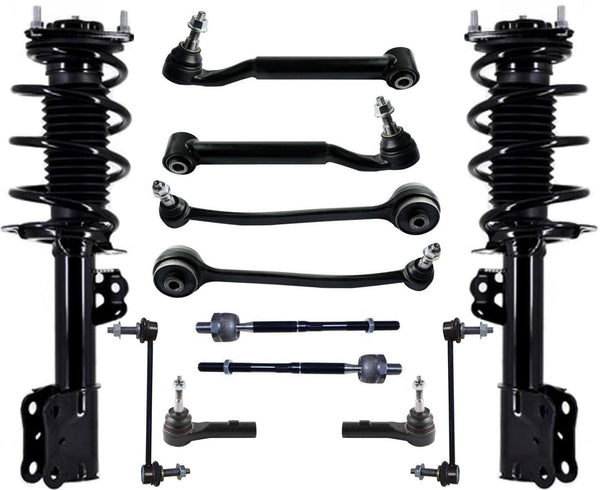 Front Complete Struts Lower Control Arms & Links For Ford Mustang 2.3L 2015-2023