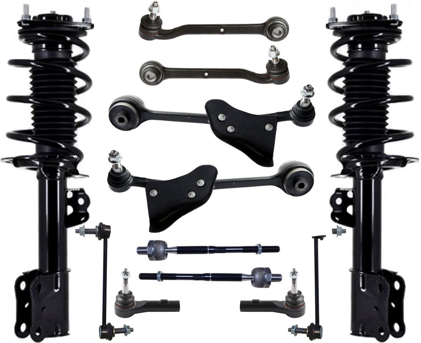 Brazos de control y enlaces de puntales delanteros completos para Ford Mustang 5.0L 2015-2020
