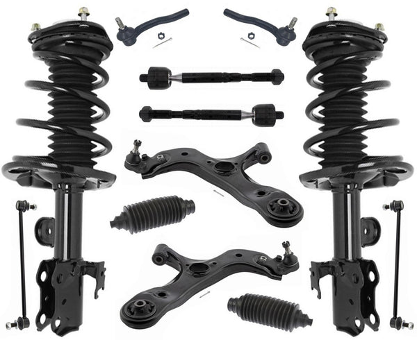 Front Complete Struts Lower Control Arms Tie Rods & Links For Scion TC 11-2016