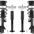 Front Struts & Complete Rear Shocks For Ford Fusion 13-2020 W/O 19 Inch Wheels