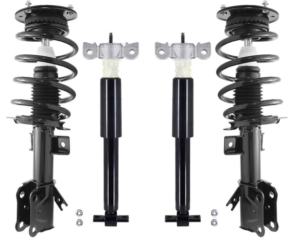 Front Struts & Complete Rear Shocks For Ford Fusion 13-2020 W/O 19 Inch Wheels
