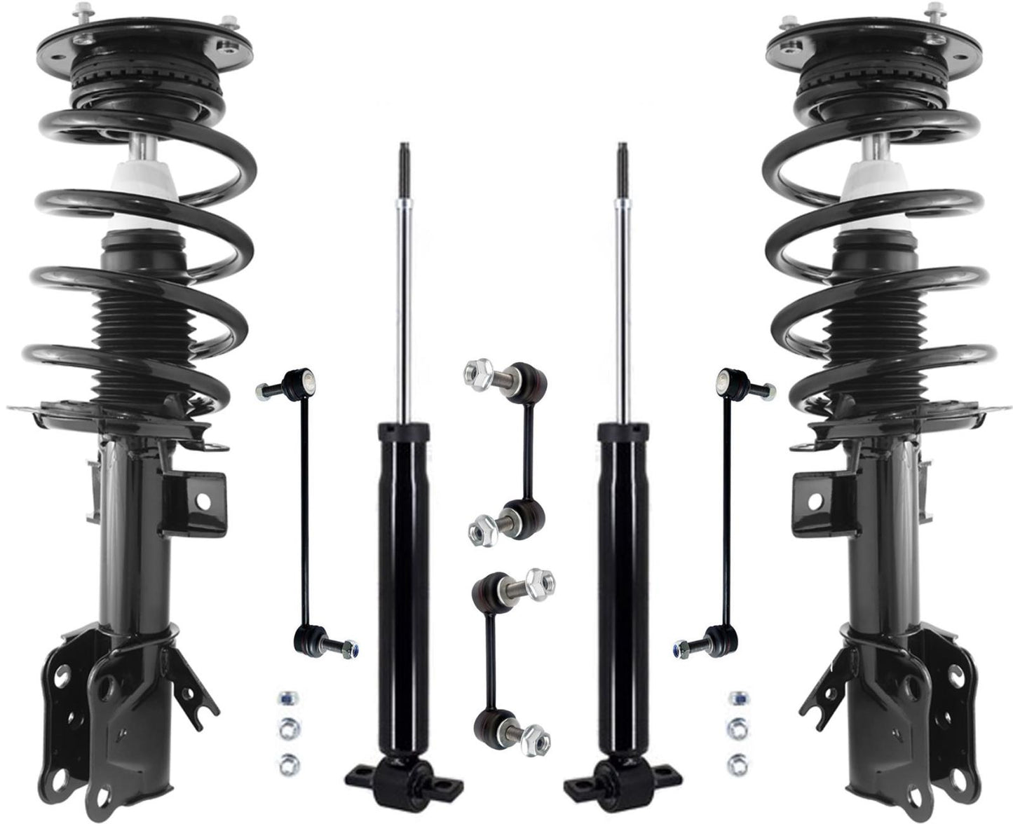 Amortiguadores y eslabones traseros con puntales delanteros para Ford Fusion 13-2020 SIN ruedas de 19 pulgadas