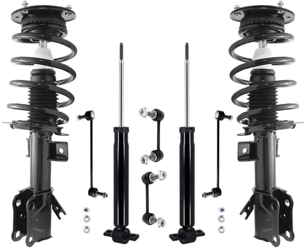 Front Struts Rear Shocks & Links For Ford Fusion 13-2020 W/O 19 Inch Wheels