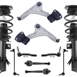 Front Struts Control Arms Tie Rods & Links For Fusion 13-20 W/O 19 Inch Wheels
